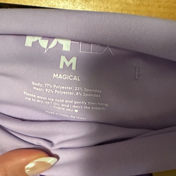 NWT | POPFLEX Tiered Lavender Mini Skirt | Size M - Picture 2 of 4